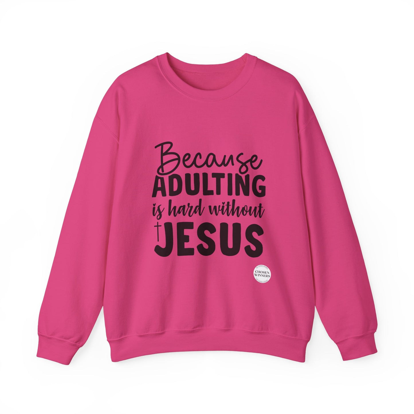 Christian Crewneck Sweatshirt - Adulting without Jesus