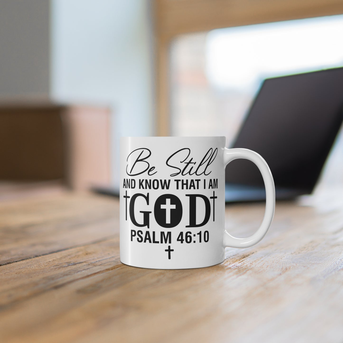 Bible 'Be Still and Know' Quote - Mug 11oz