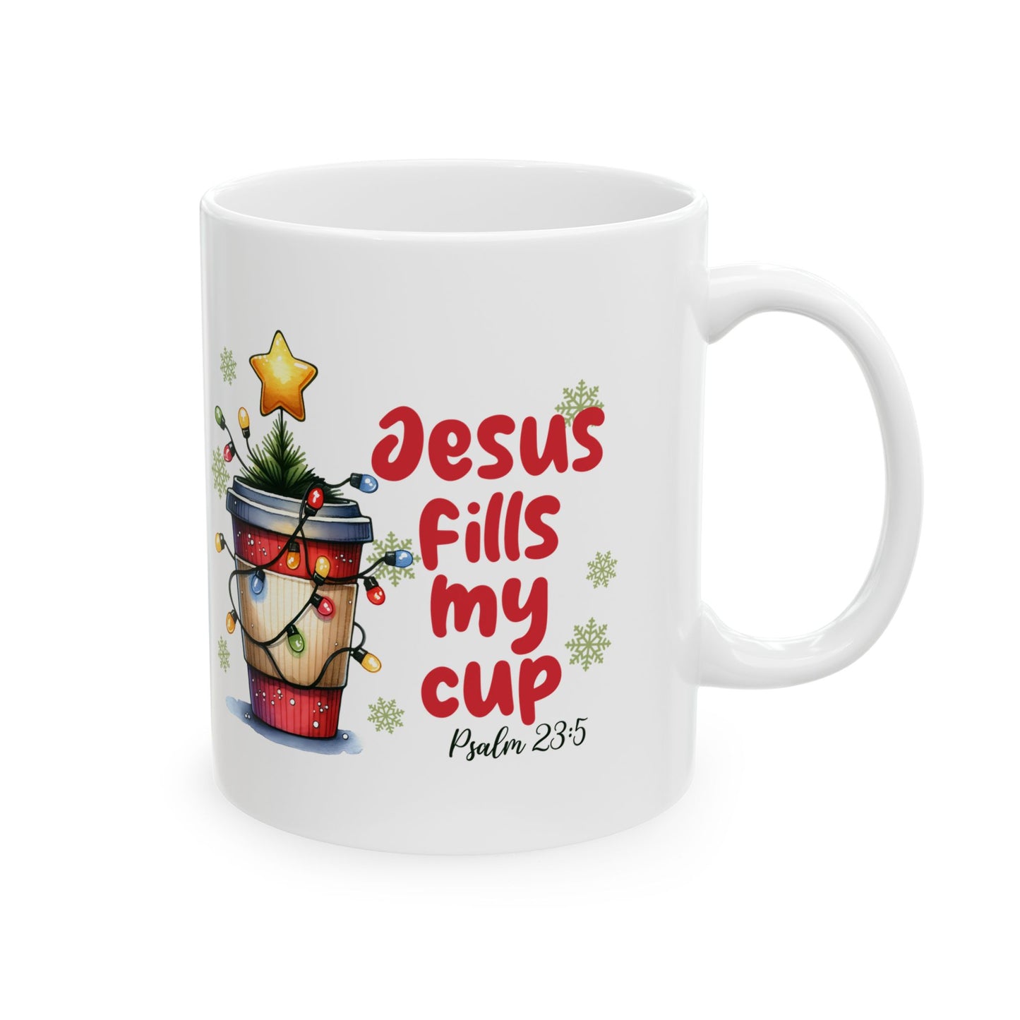 Jesus Fill My Cup -Christian Ceramic Mug Mug (11oz, 15oz)